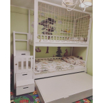 kinderhoogslaper met net veilig